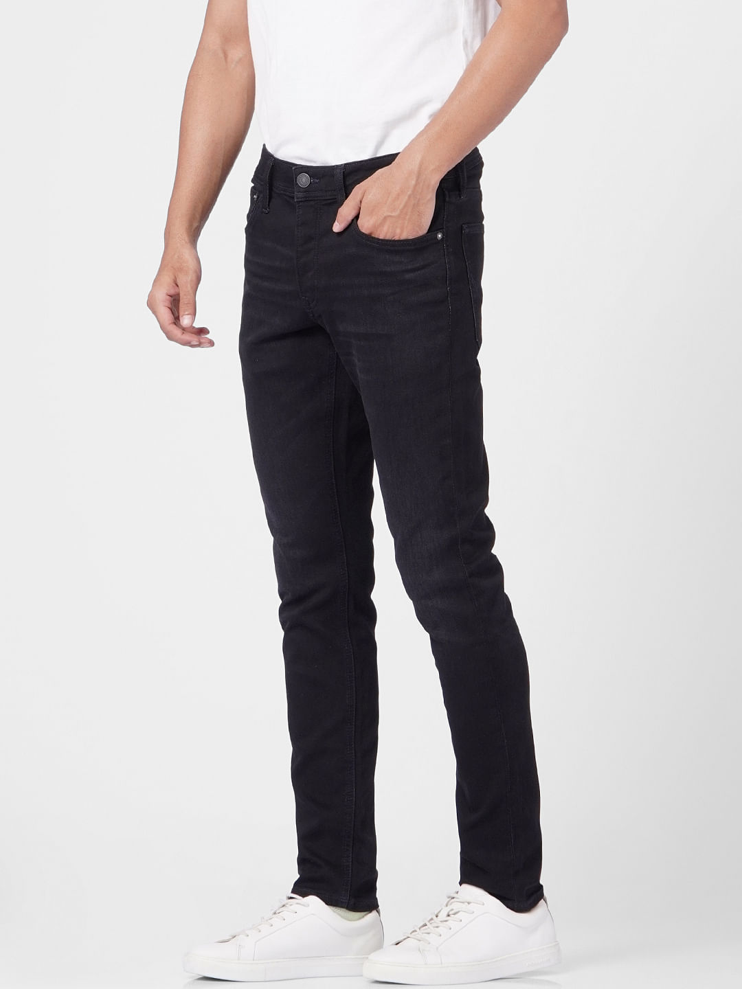 Dark Blue Low Rise Glenn Slim Jeans