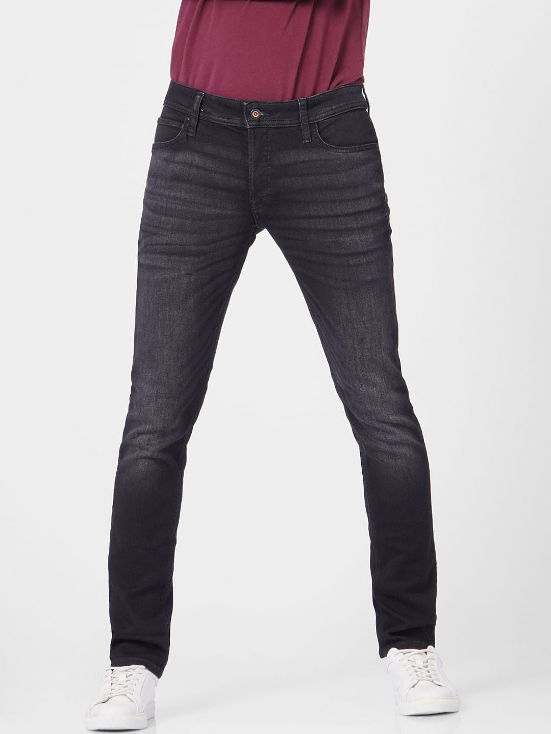 Dark Blue Low Rise Glenn Slim Jeans