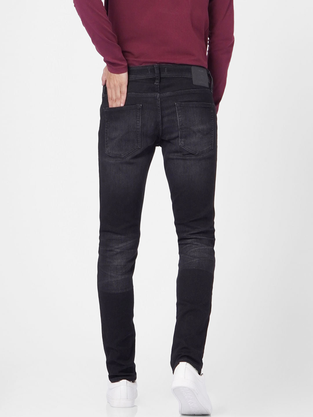 Dark Blue Low Rise Glenn Slim Jeans