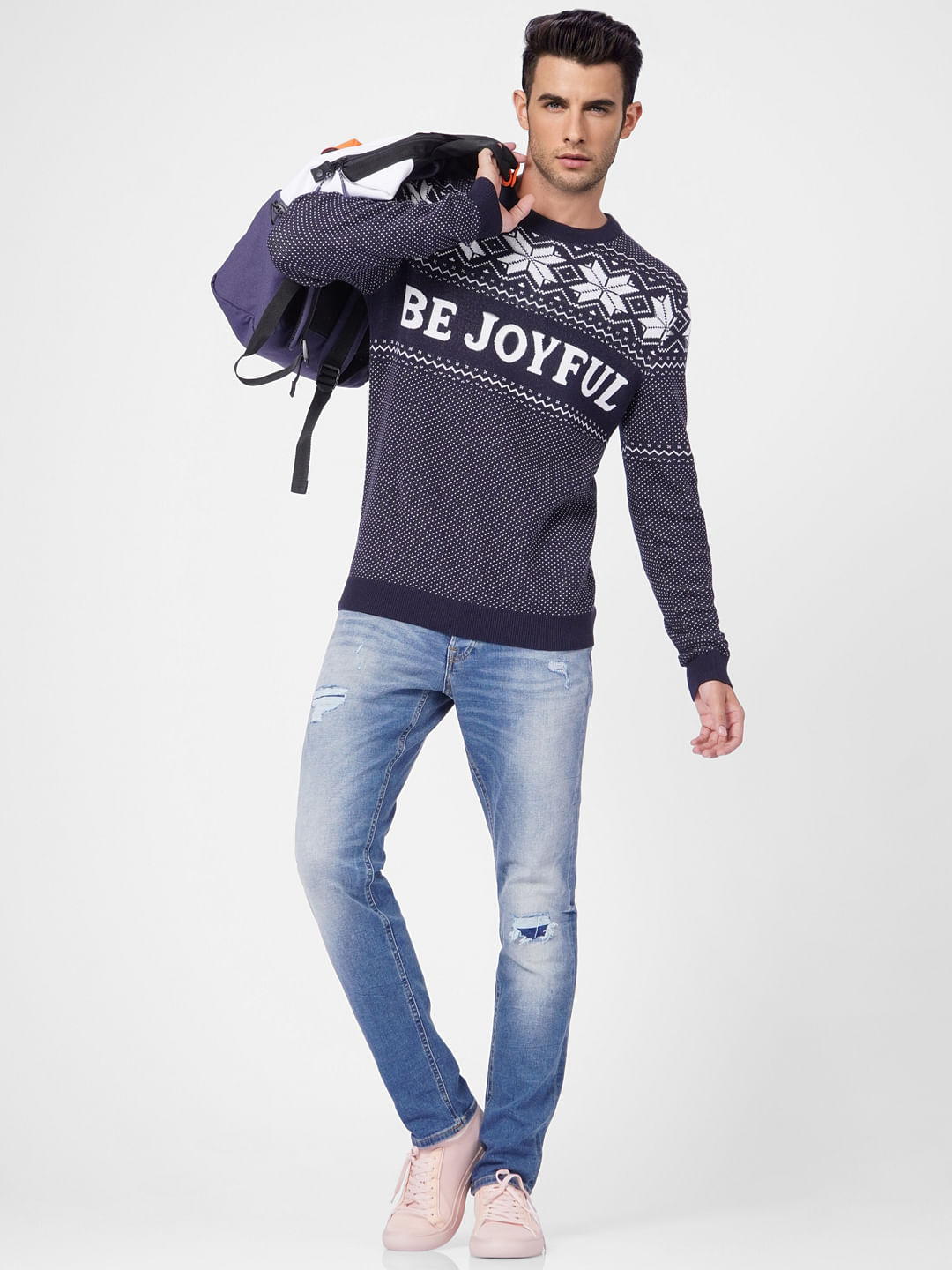 Dark Blue Low Rise Glenn Slim Jeans