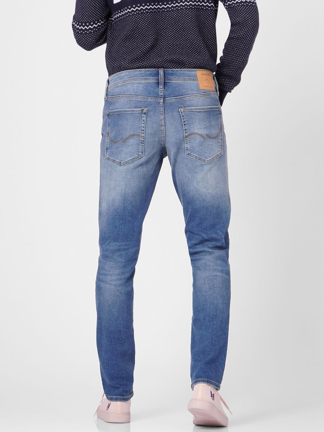Dark Blue Low Rise Glenn Slim Jeans