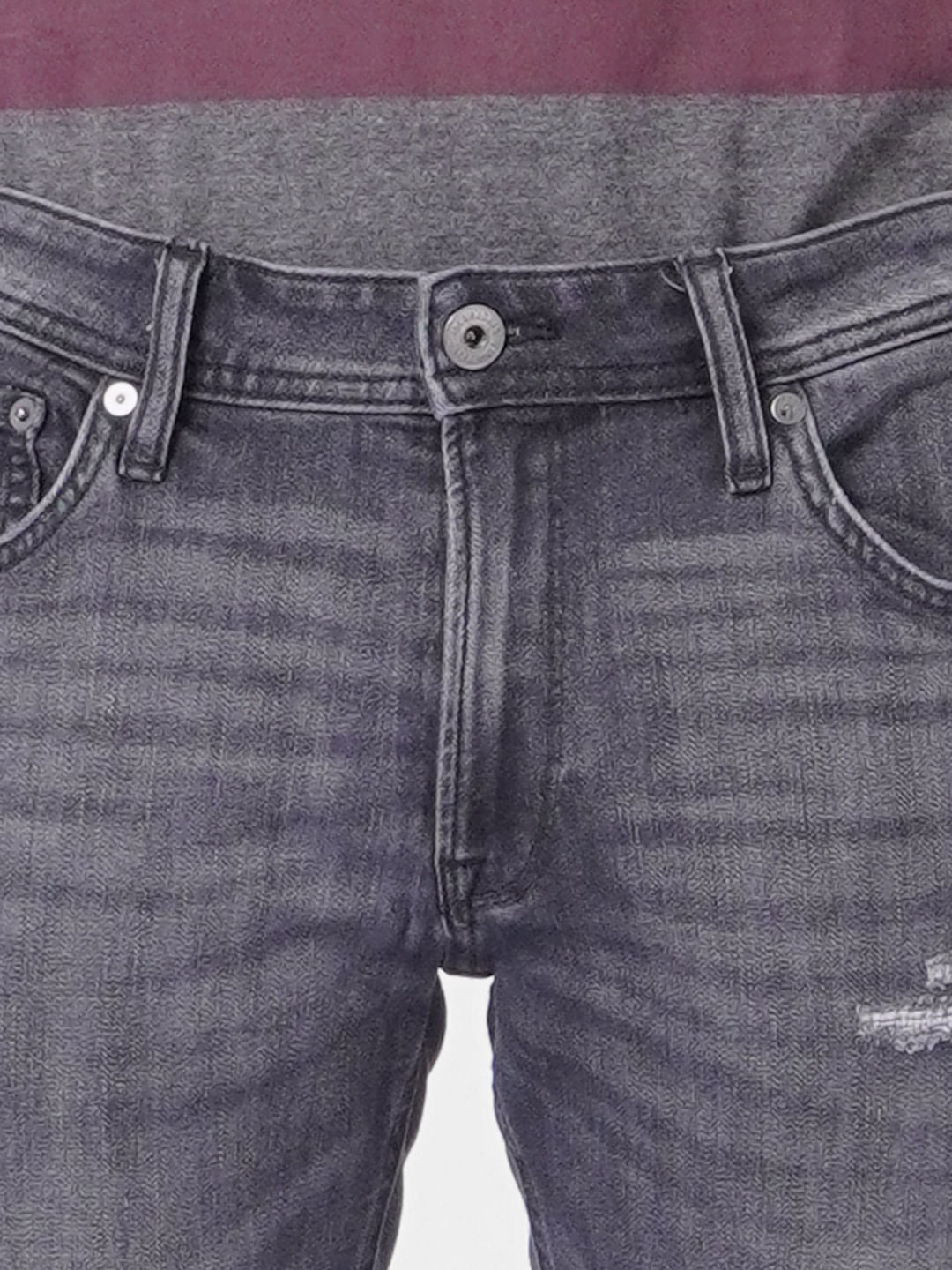 Black Low Rise Liam Torn Skinny Jeans