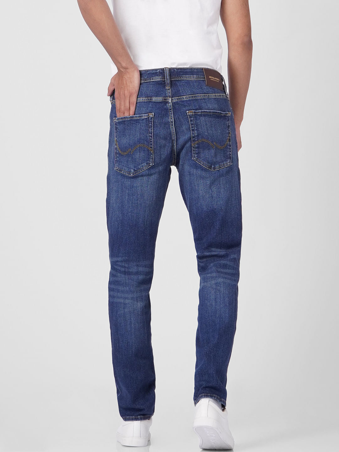 Blue Low Rise Glenn Slim Jeans
