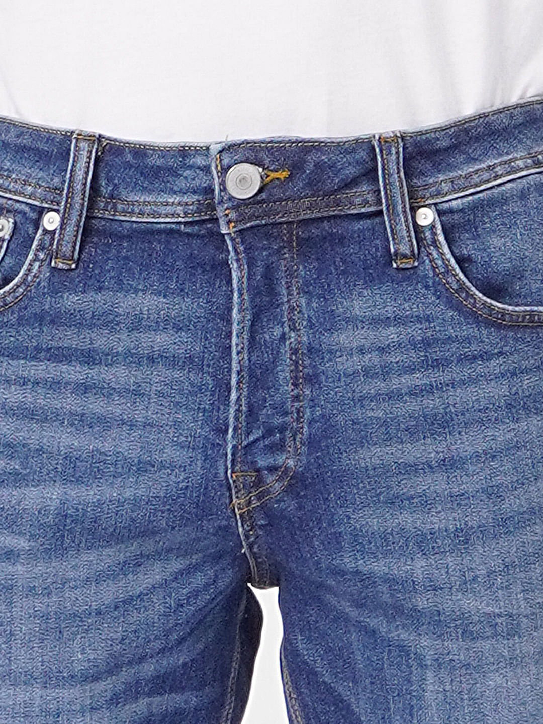 Blue Low Rise Glenn Slim Jeans