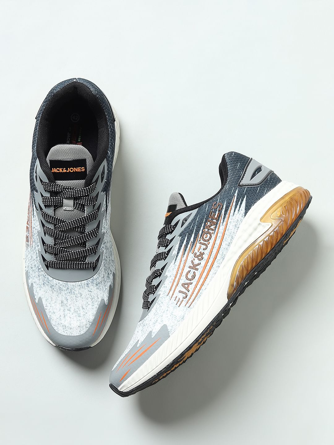 Grey Abstract Printed Sneakers