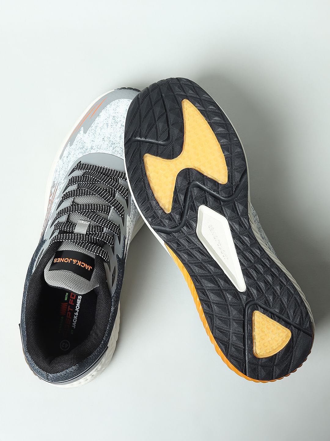 Grey Abstract Printed Sneakers