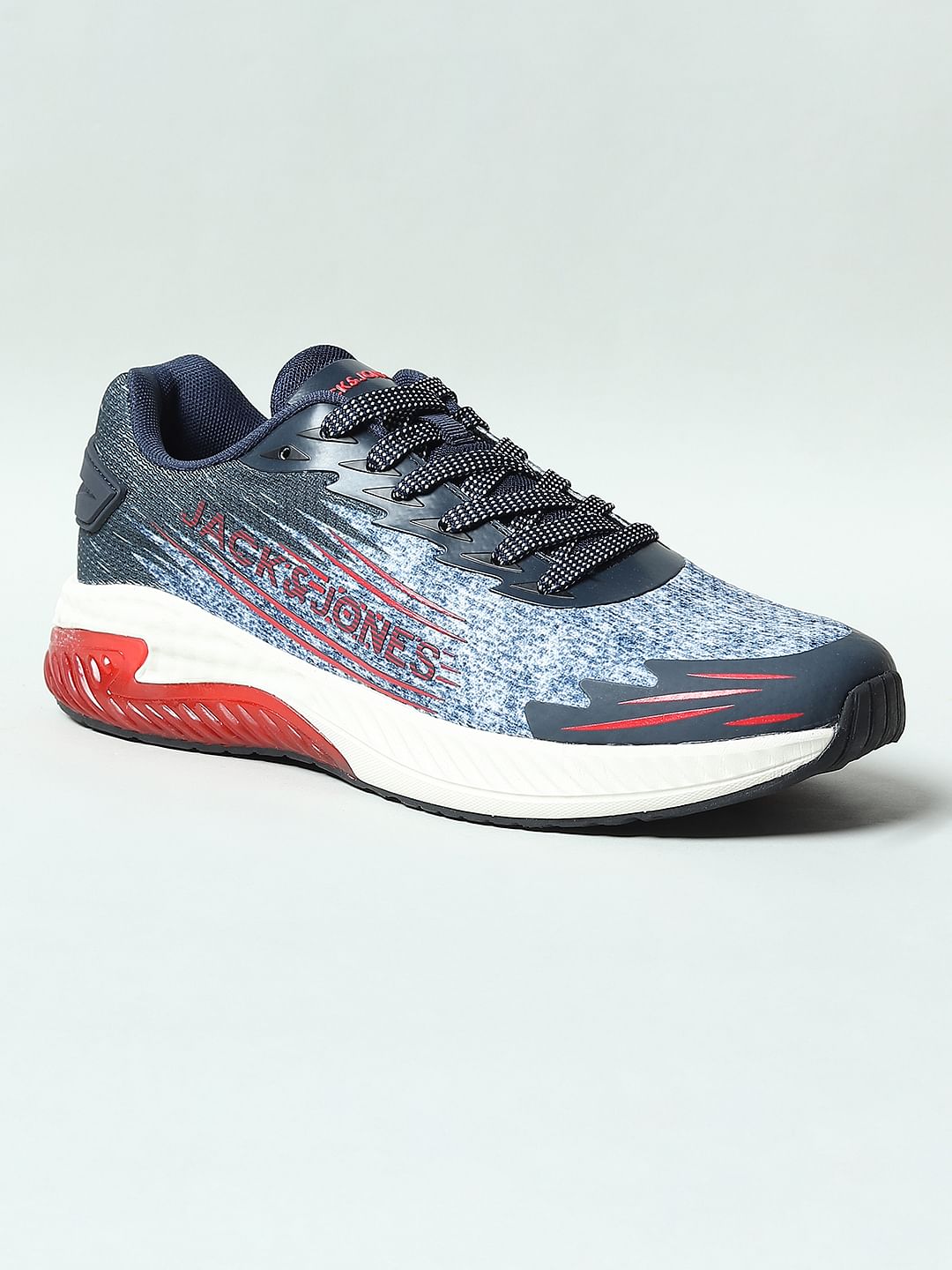 Blue Abstract Printed Sneakers