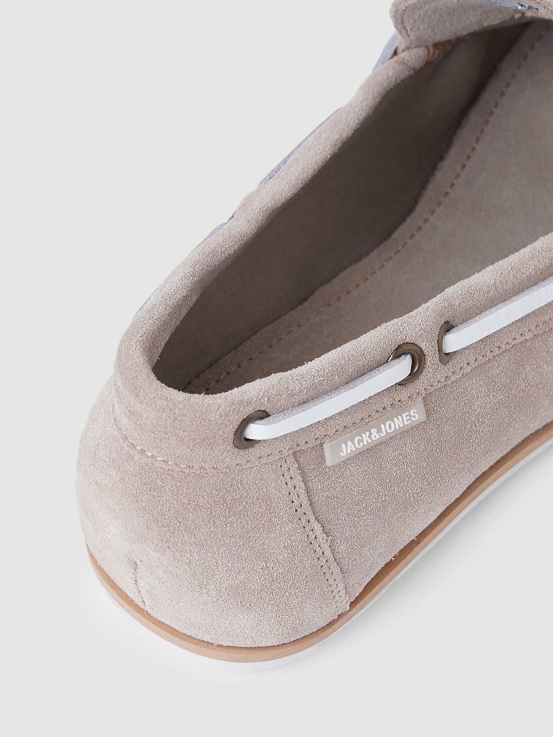 Beige Suede Loafers