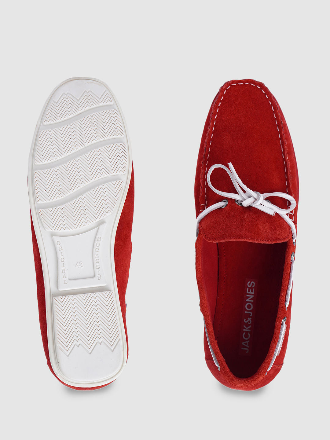 Red Suede Loafers