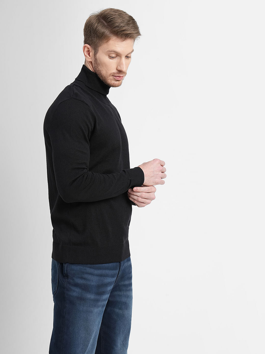 Black High Neck Pullover