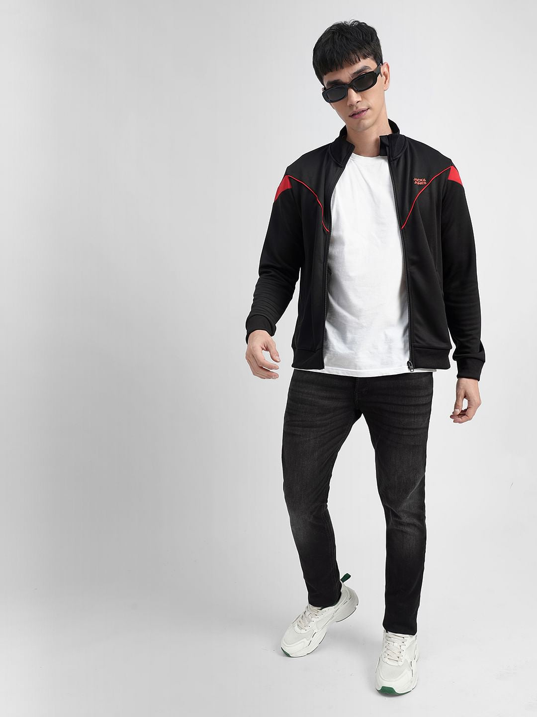 Black Track Jacket - S