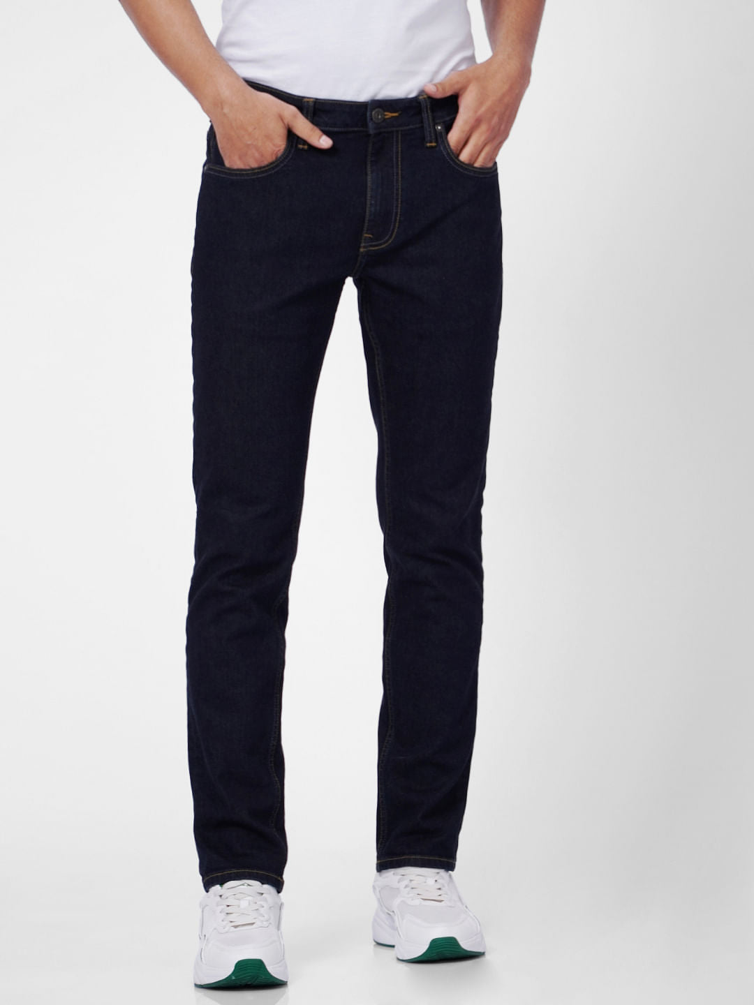 Dark Blue Low Rise Ben Skinny Jeans