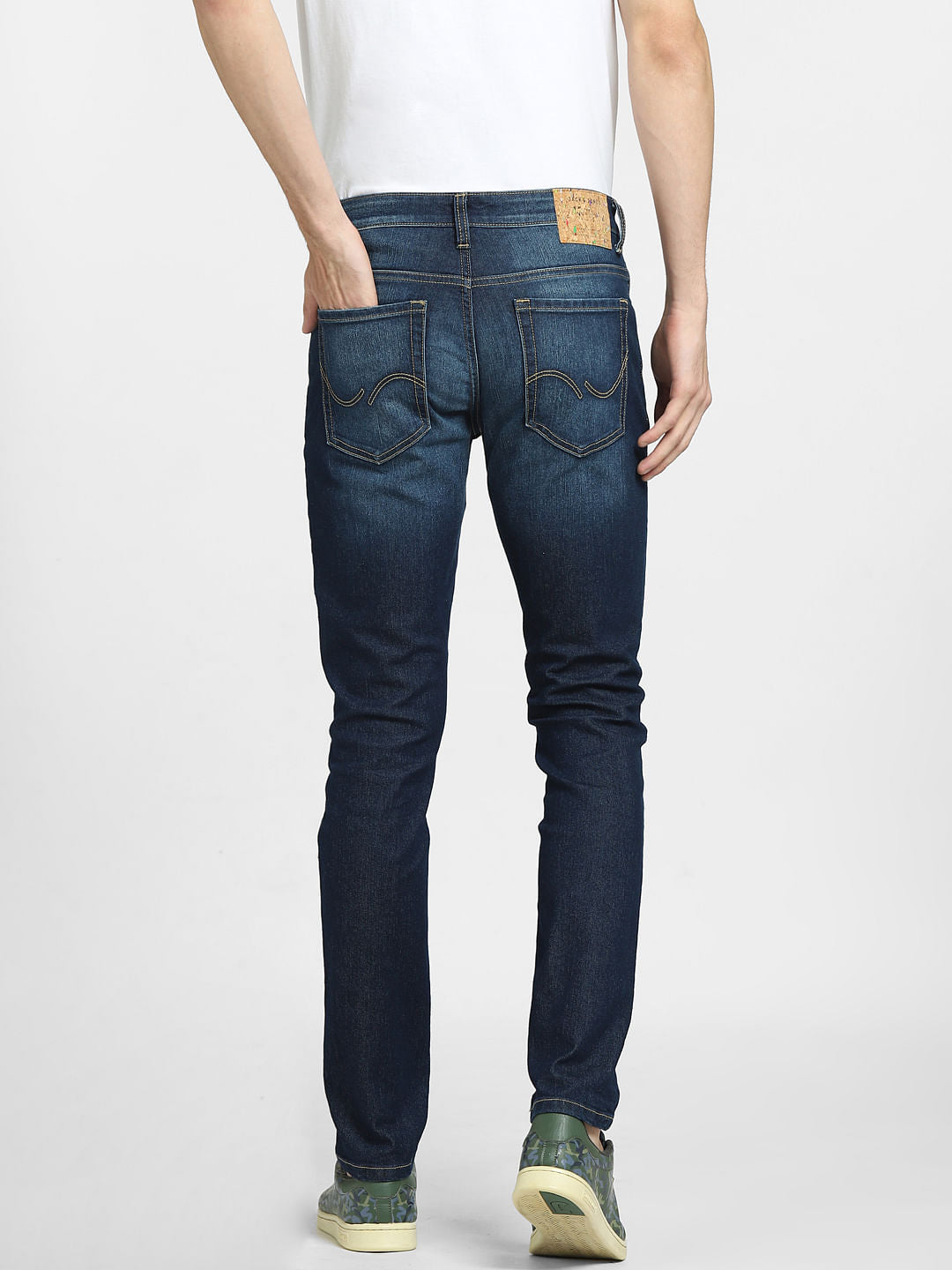 Dark Blue Low Rise Glenn Slim Fit Jeans