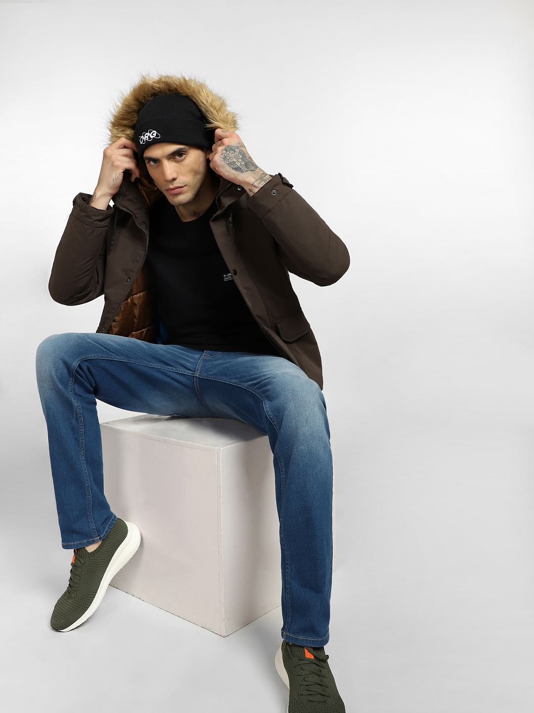 Blue Low Rise Washed Ben Skinny Jeans