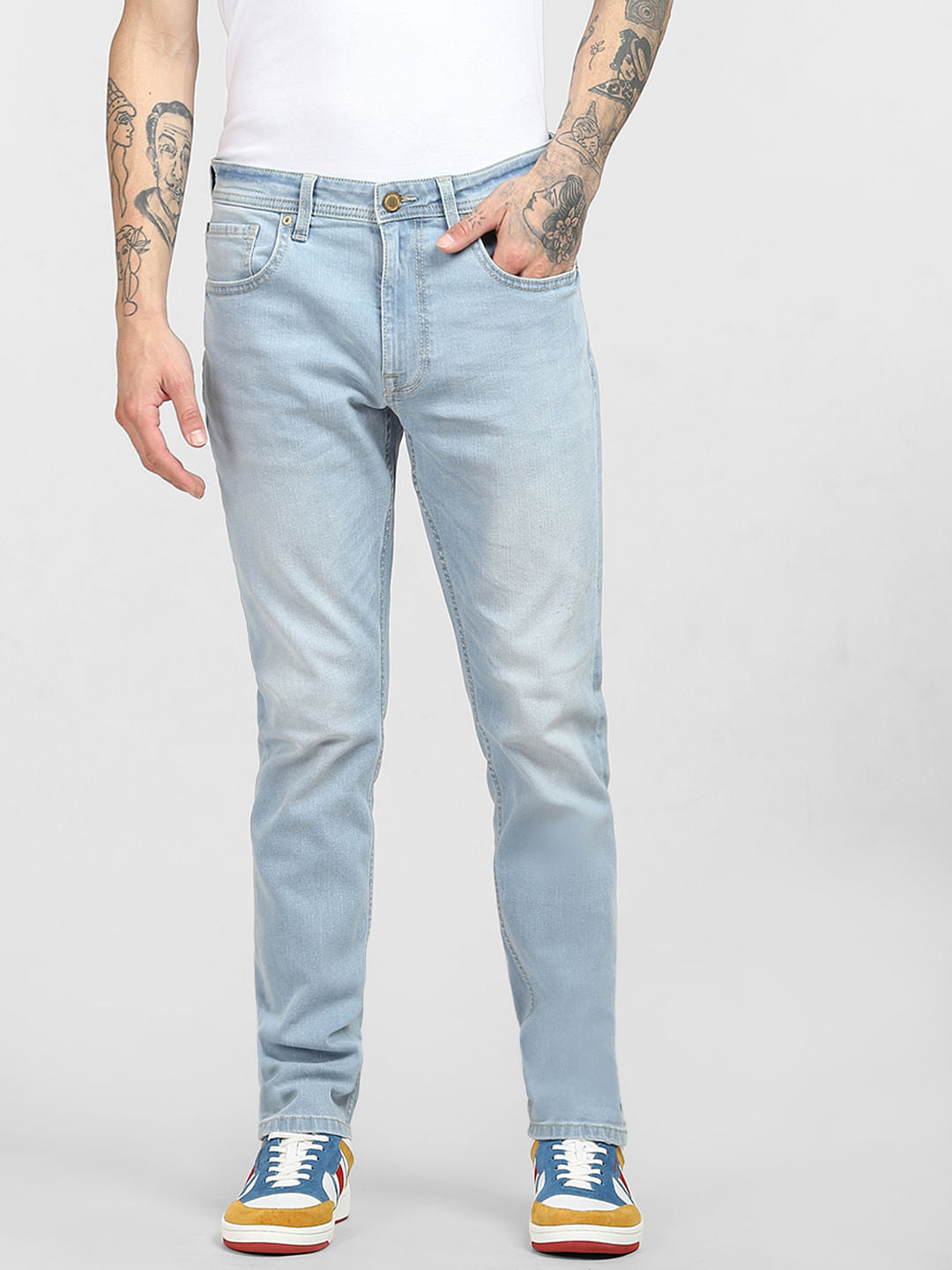 Light Blue Low Rise Ben Skinny Jeans