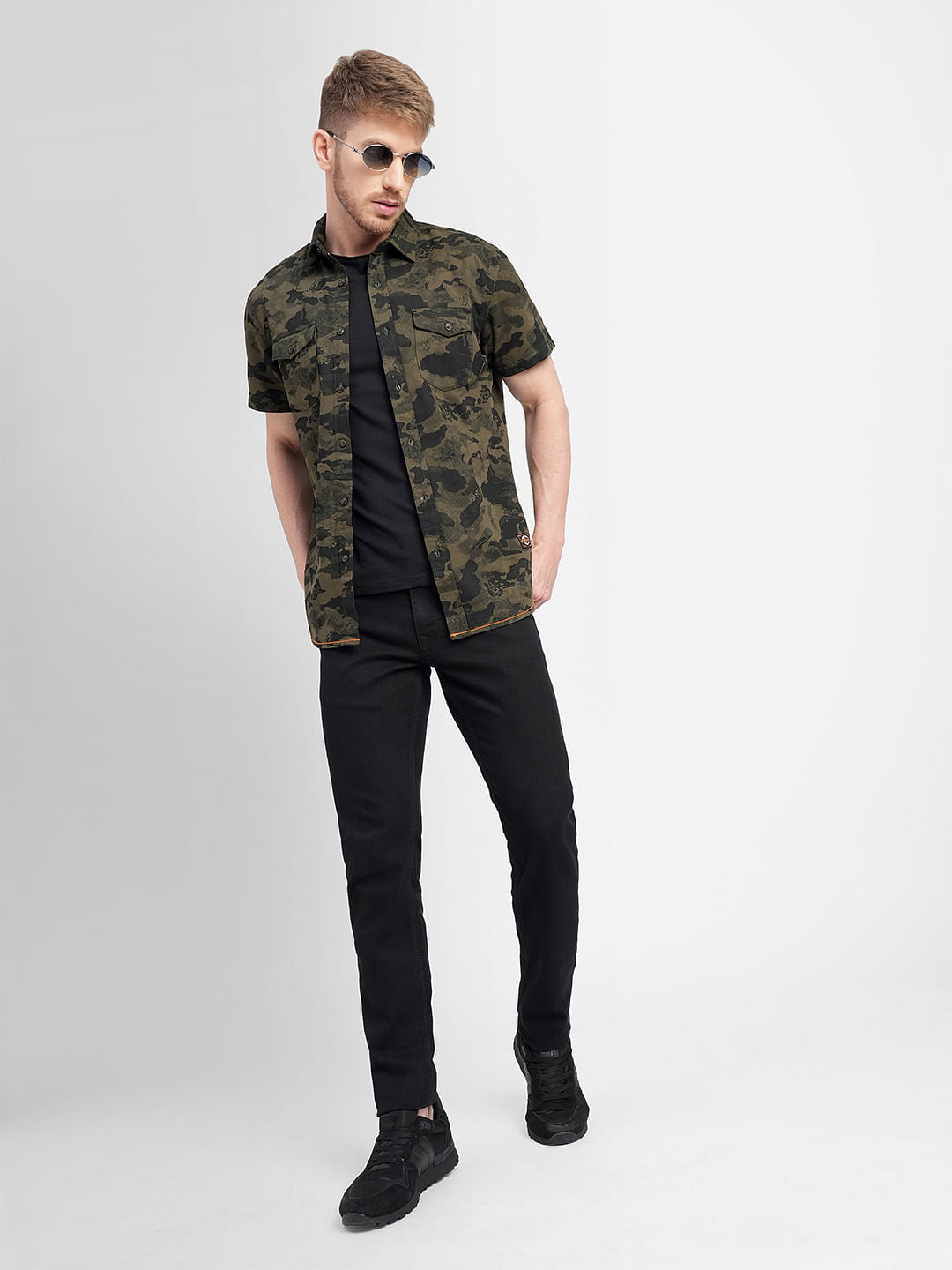 Black Low Rise Glenn Slim Fit Jeans - 28/30