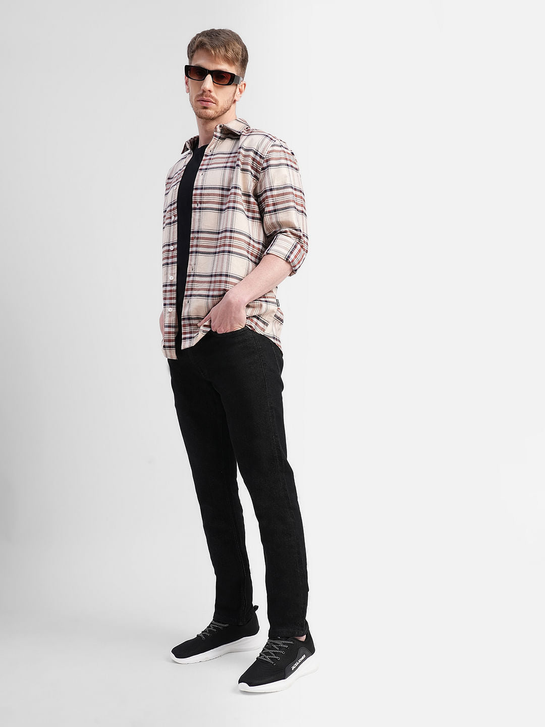 Black Low Rise Glenn Slim Fit Jeans - 28/30