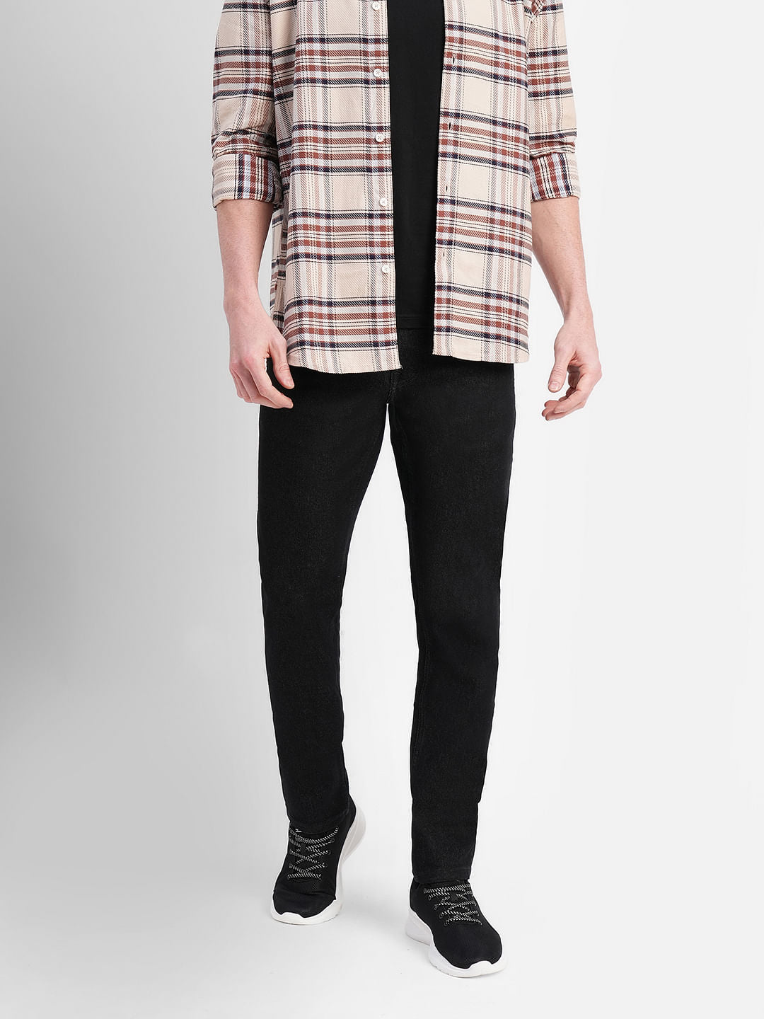 Black Low Rise Glenn Slim Fit Jeans