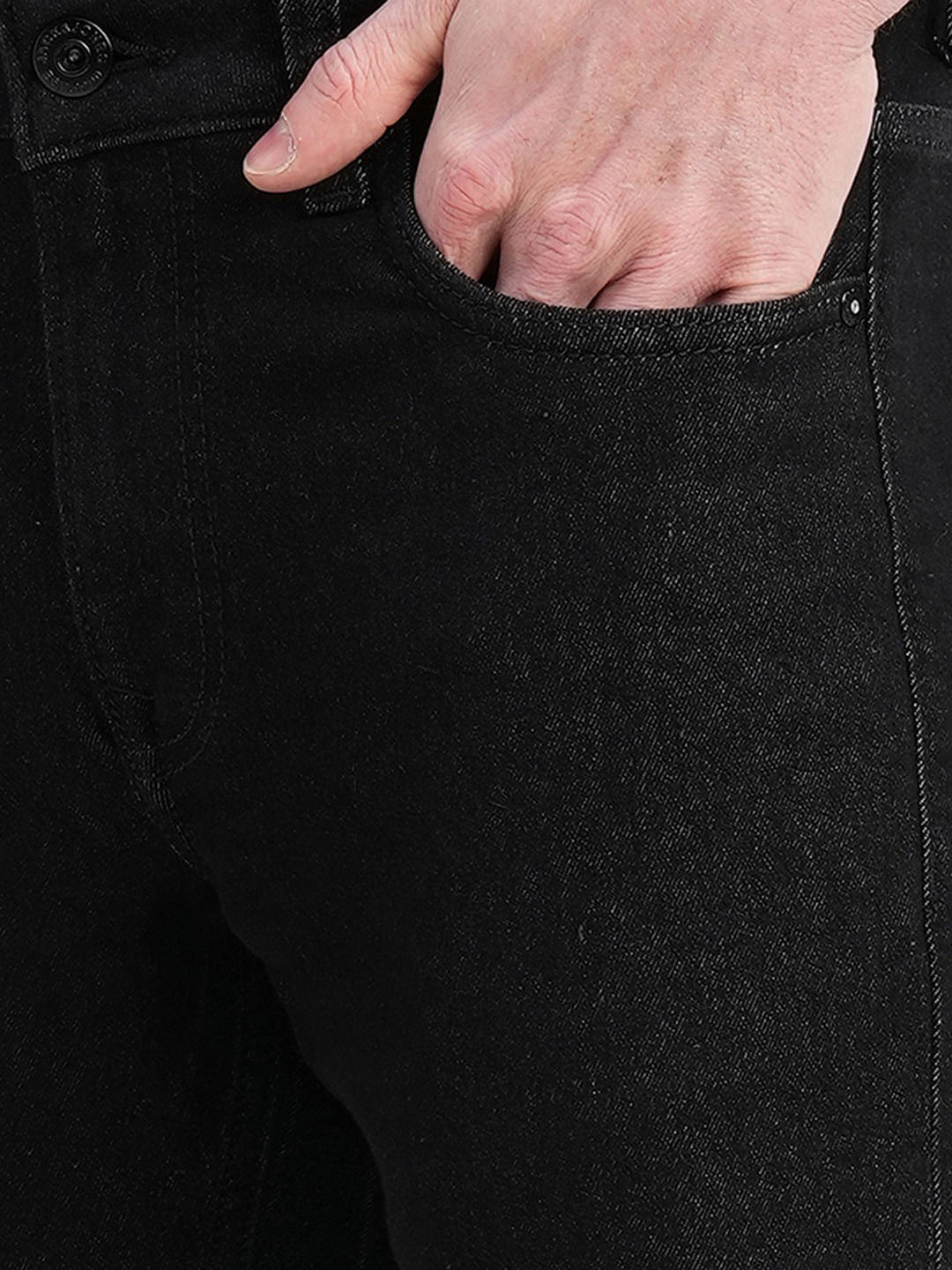 Black Low Rise Glenn Slim Fit Jeans