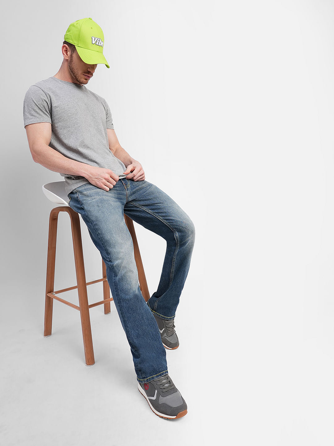 Blue High Rise Washed Ray Bootcut Jeans - 28/30