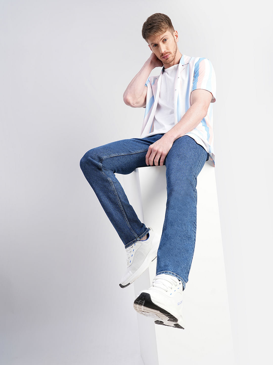 Blue Low Rise Ben Skinny Jeans - 28/30