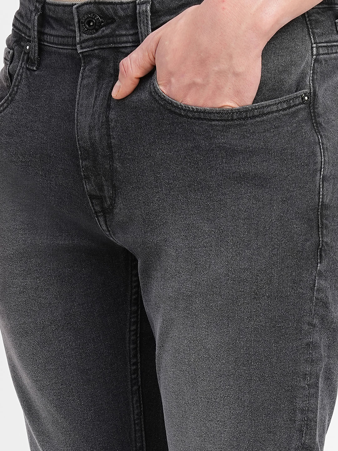 Grey Low Rise Ben Skinny Jeans
