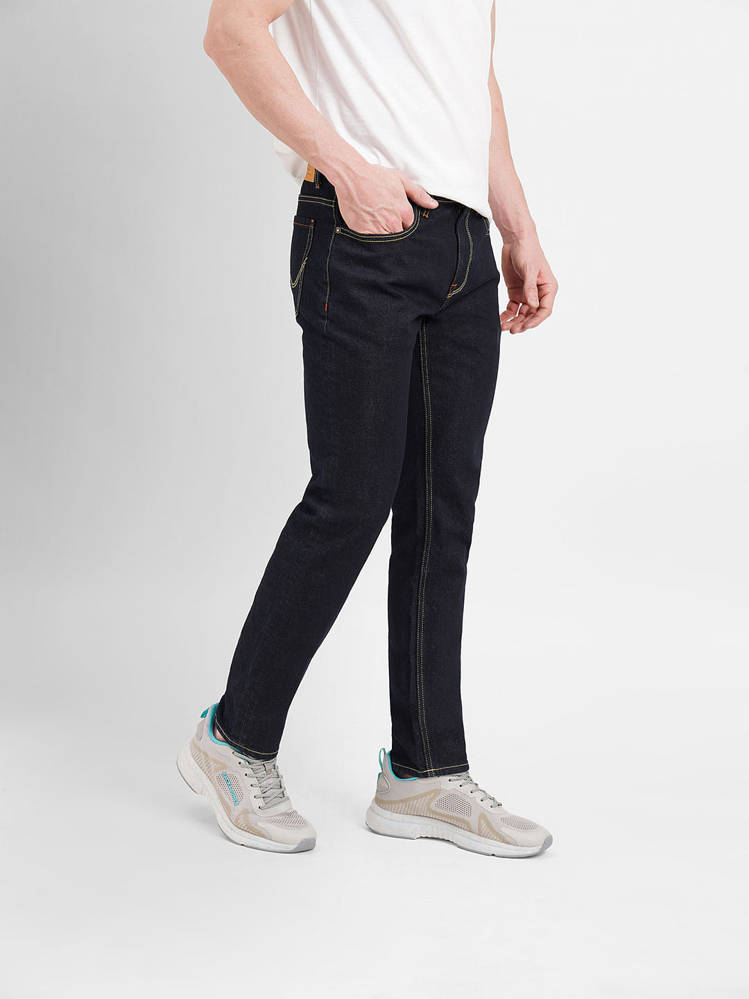 Dark Blue Low Rise Glenn Slim Fit Jeans