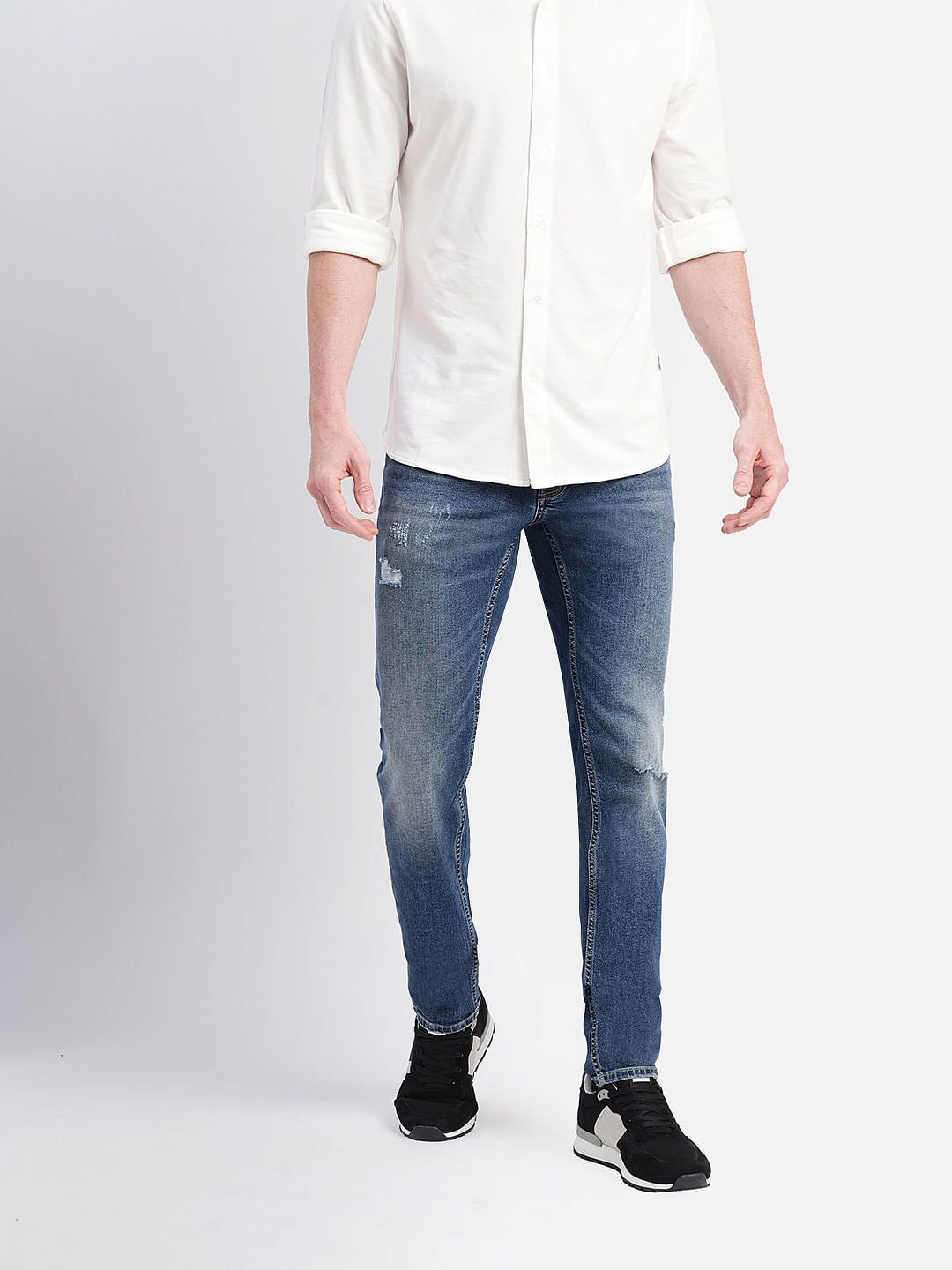 Dark Blue Low Rise Ben Skinny Jeans