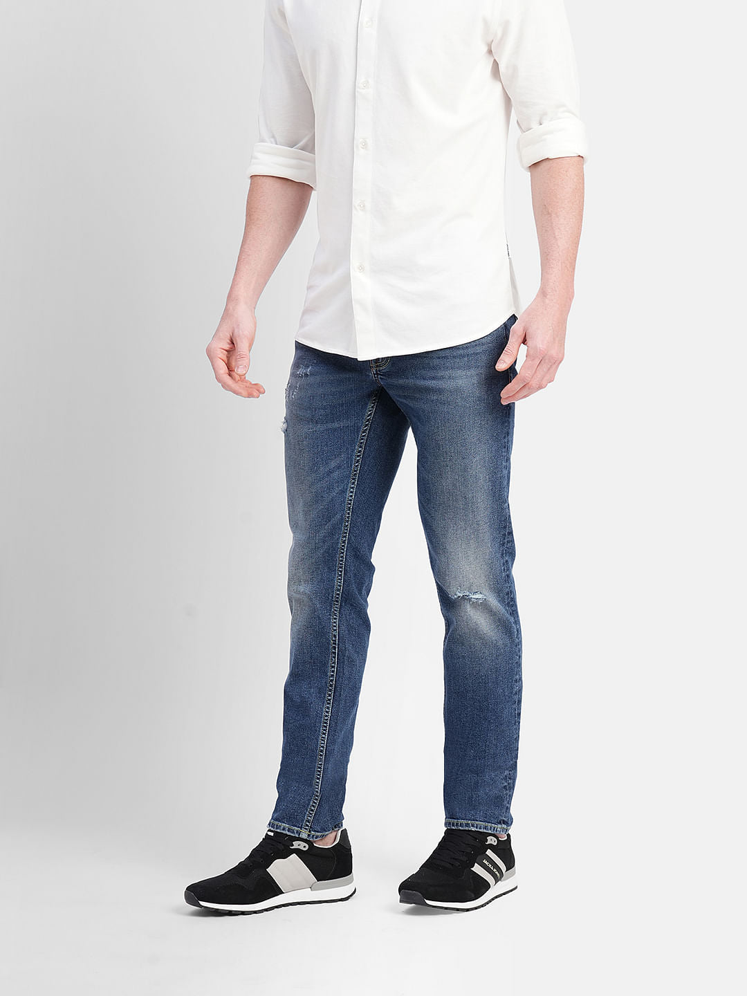 Dark Blue Low Rise Ben Skinny Jeans