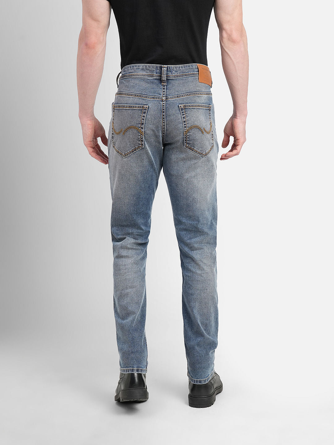 Blue Low Rise Glenn Slim Fit Jeans