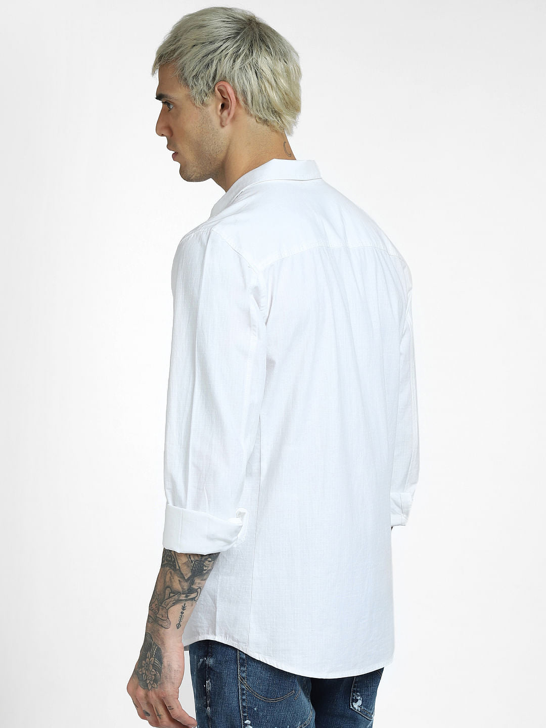 White Full Sleeves Shirt