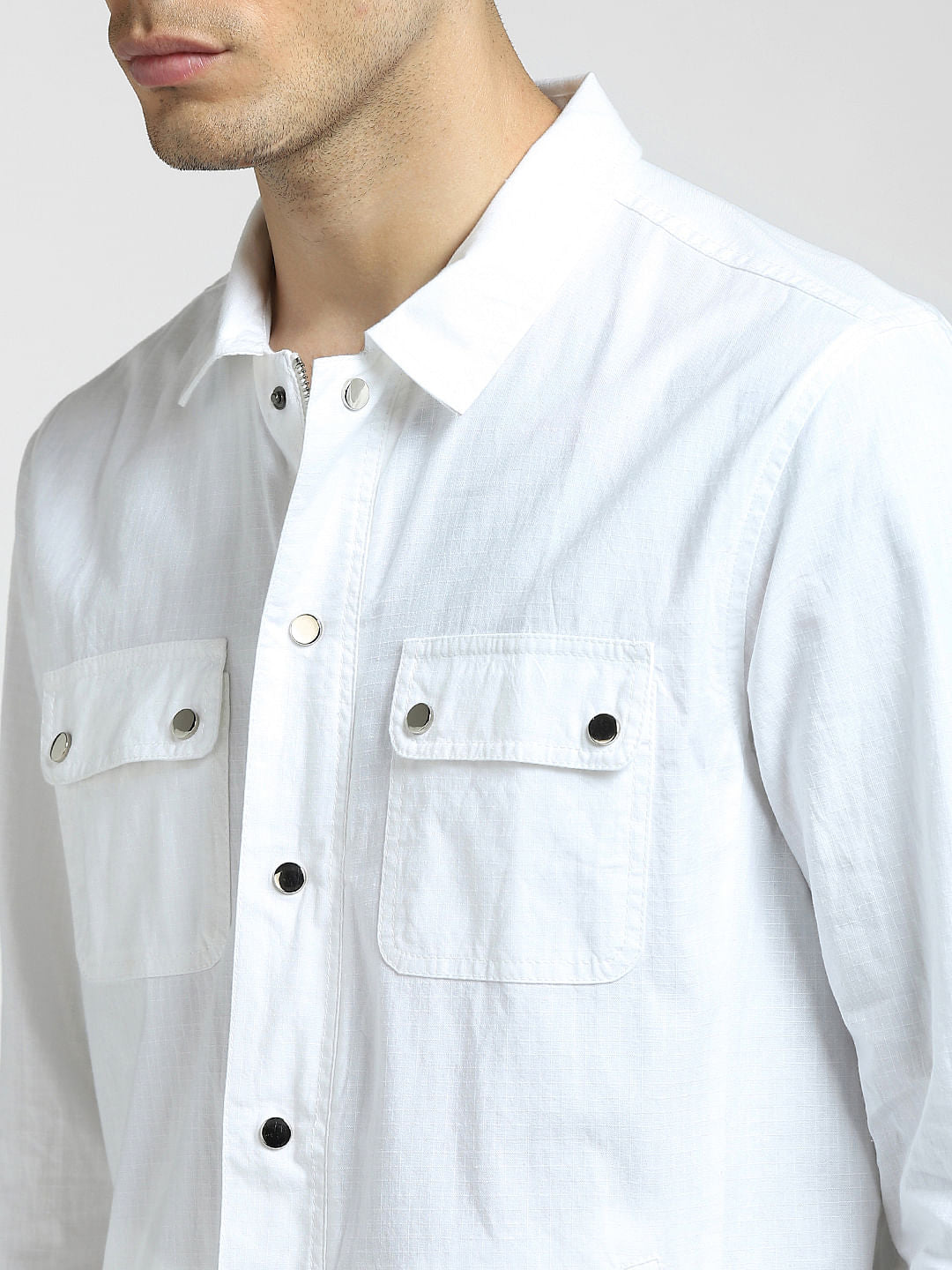 White Full Sleeves Shirt