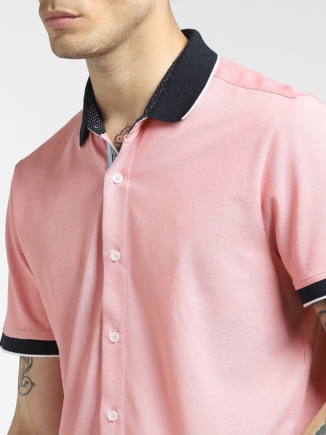 Pink Half Sleeves Shirt