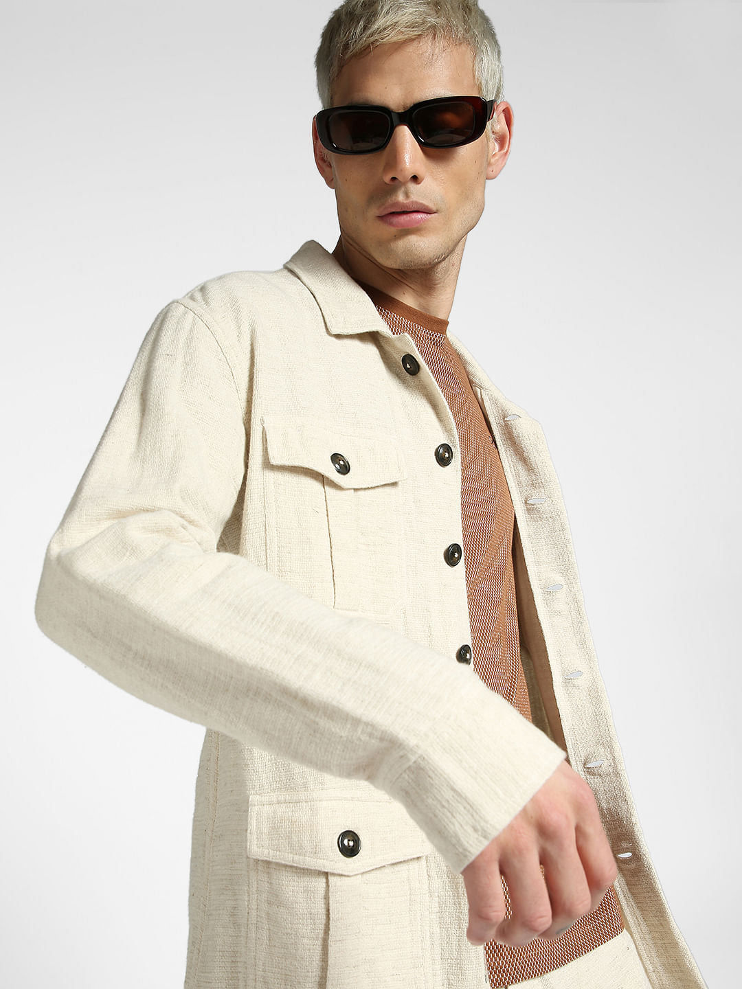 Beige Overshirt - S