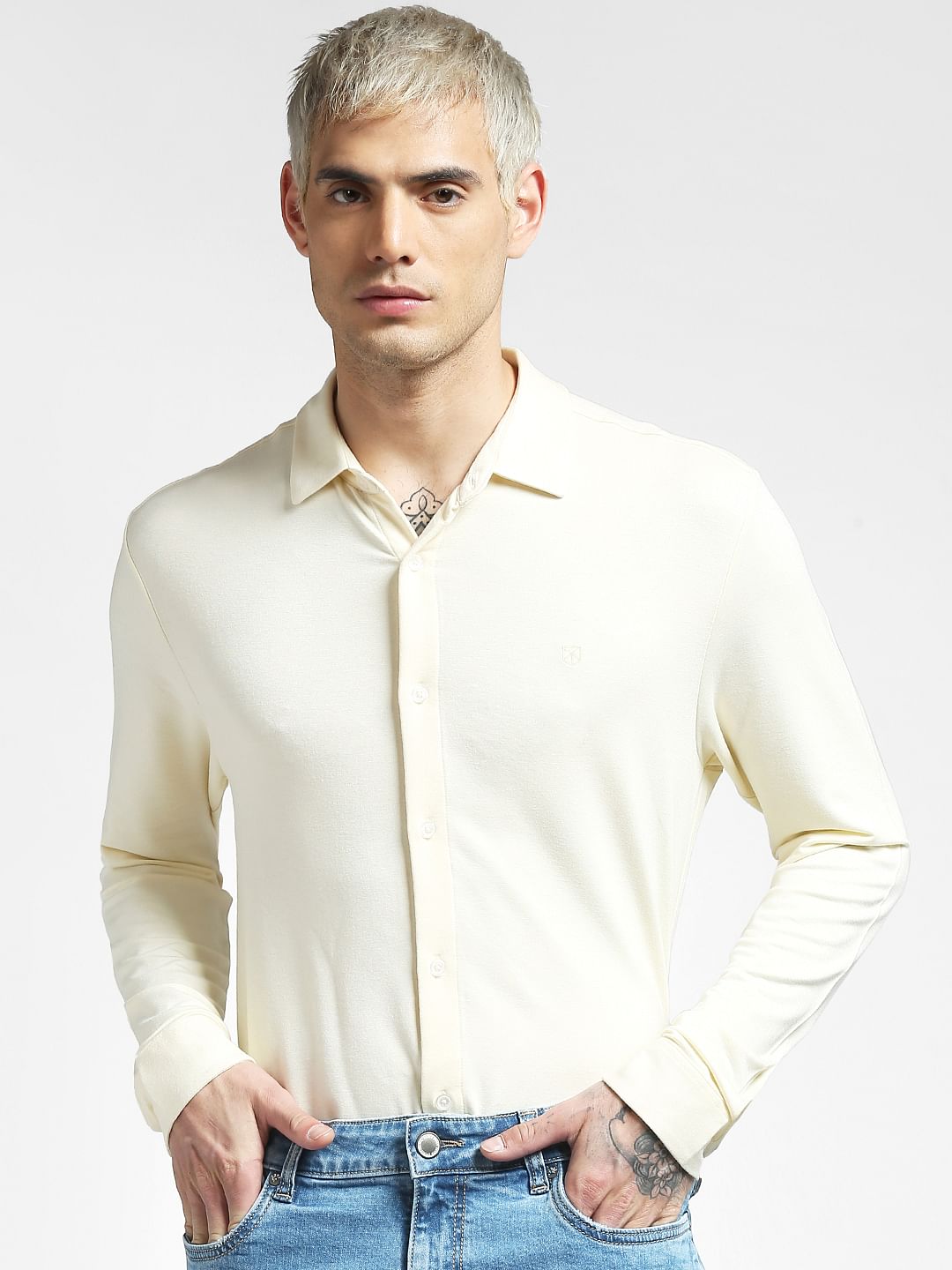 Yellow Full Sleeves Shirt