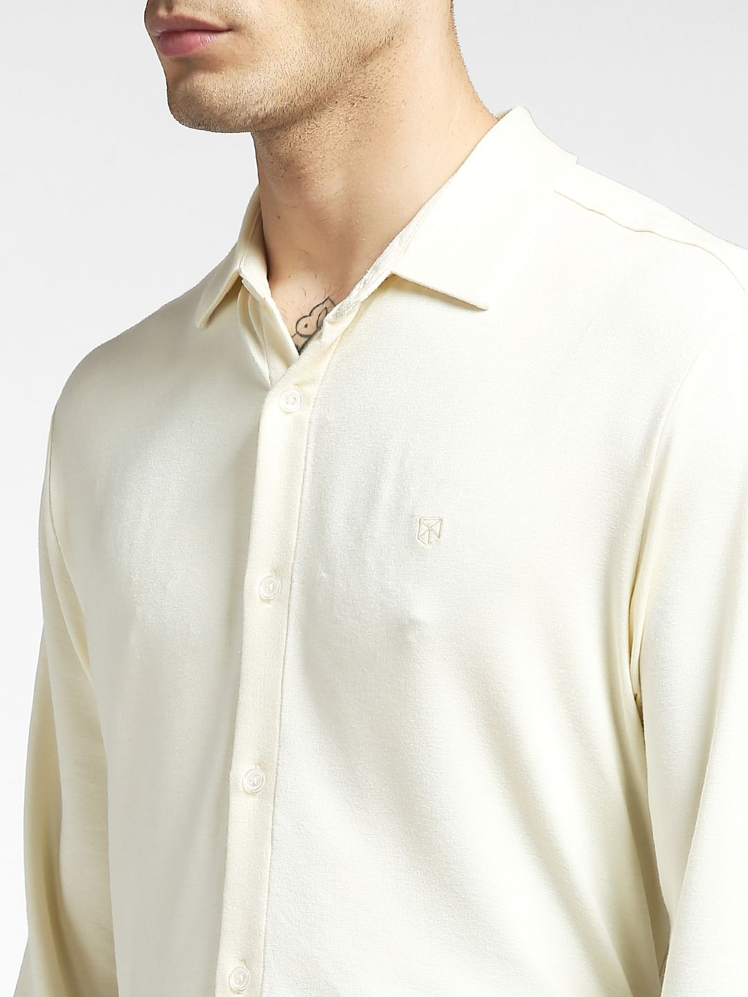 Yellow Full Sleeves Shirt