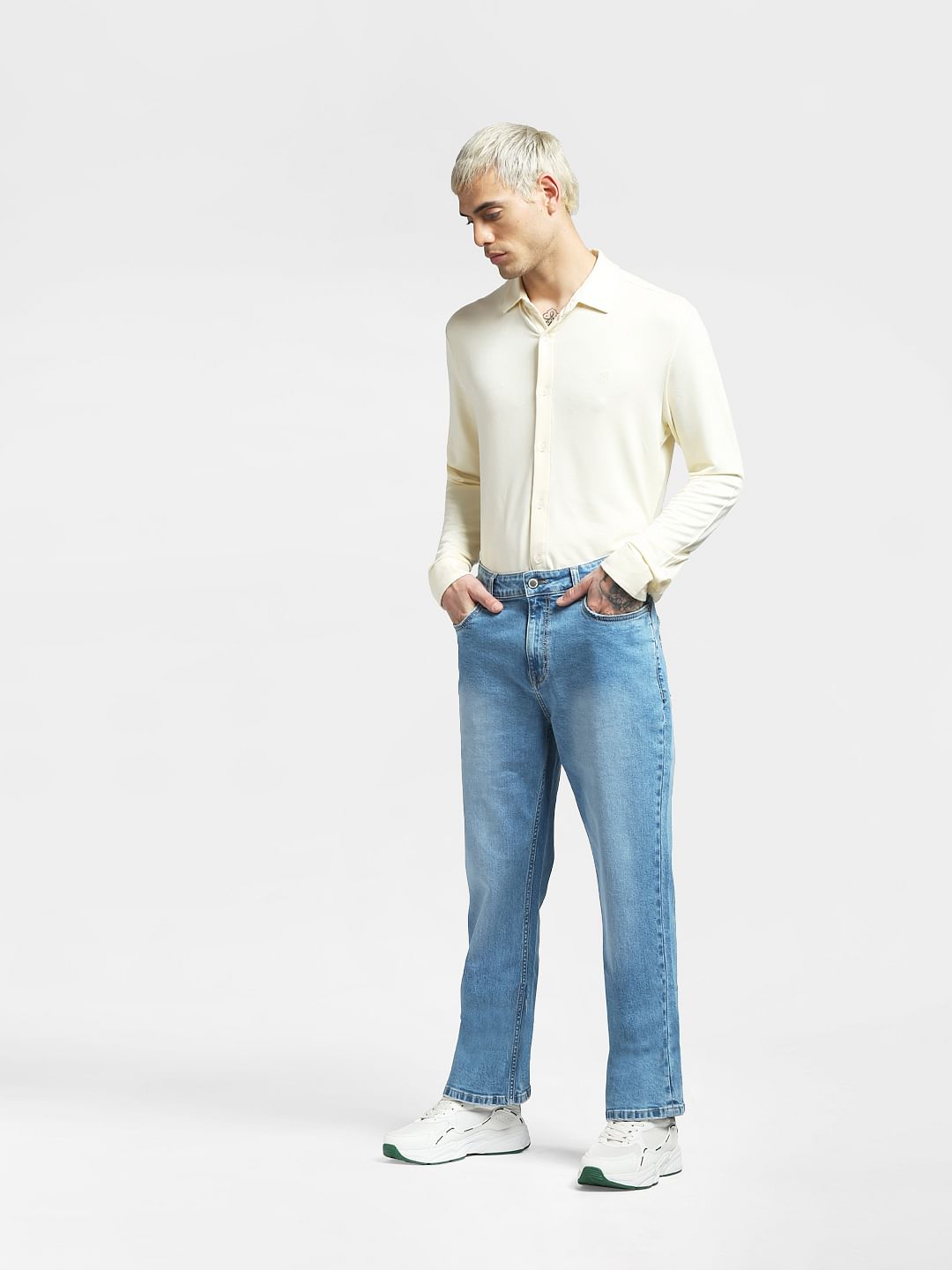 Yellow Full Sleeves Shirt