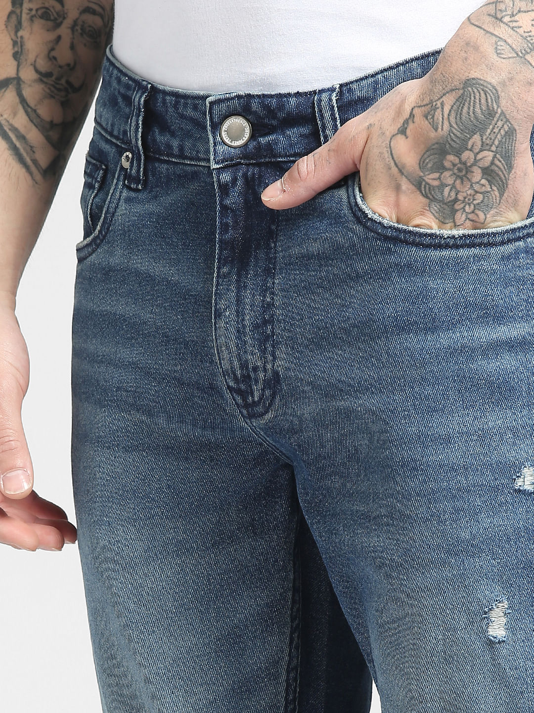 Blue Low Rise Ben Skinny Jeans