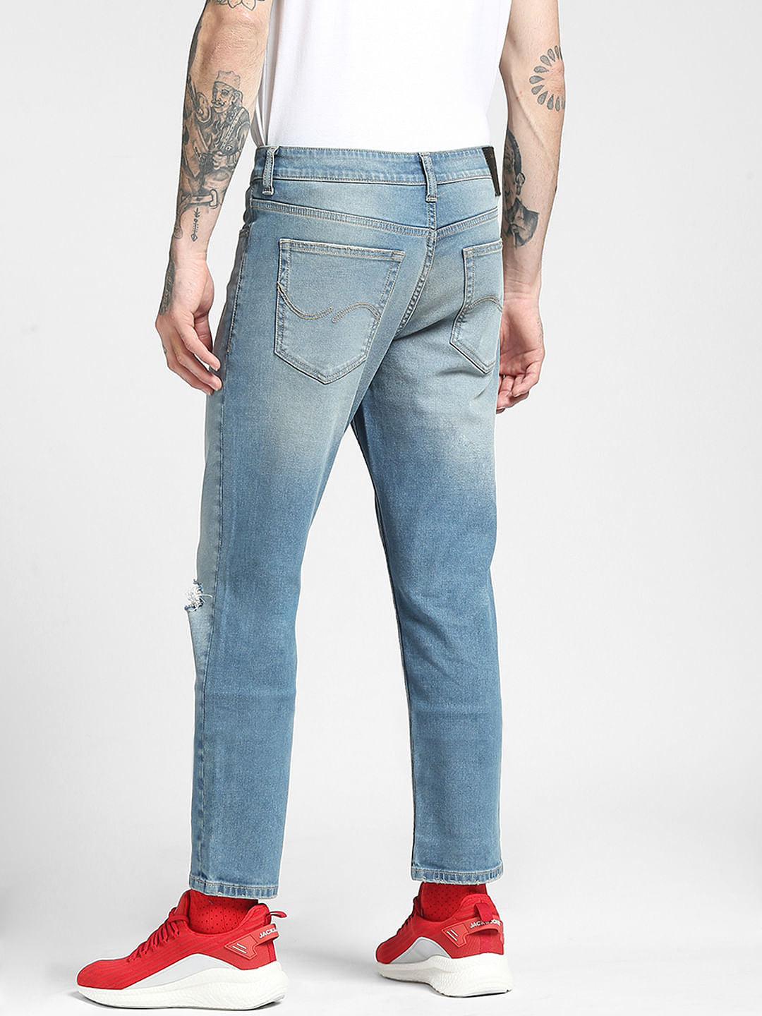 Blue Low Rise Glenn Slim Jeans