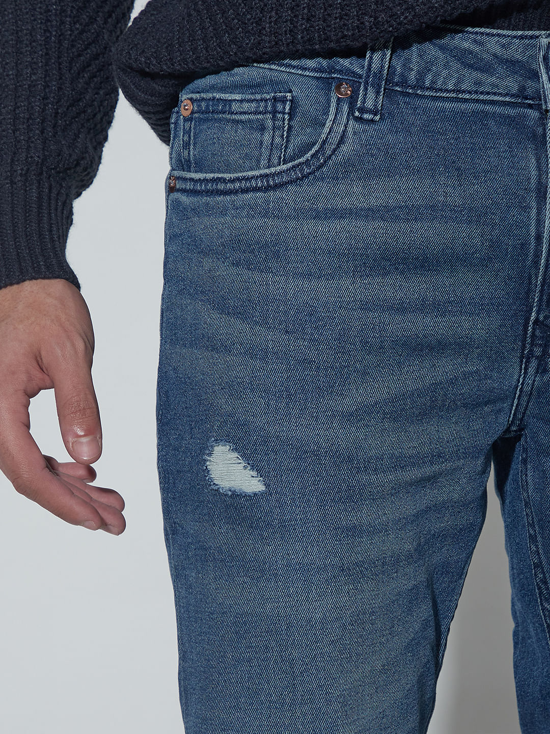 Blue Low Rise Ben Skinny Jeans