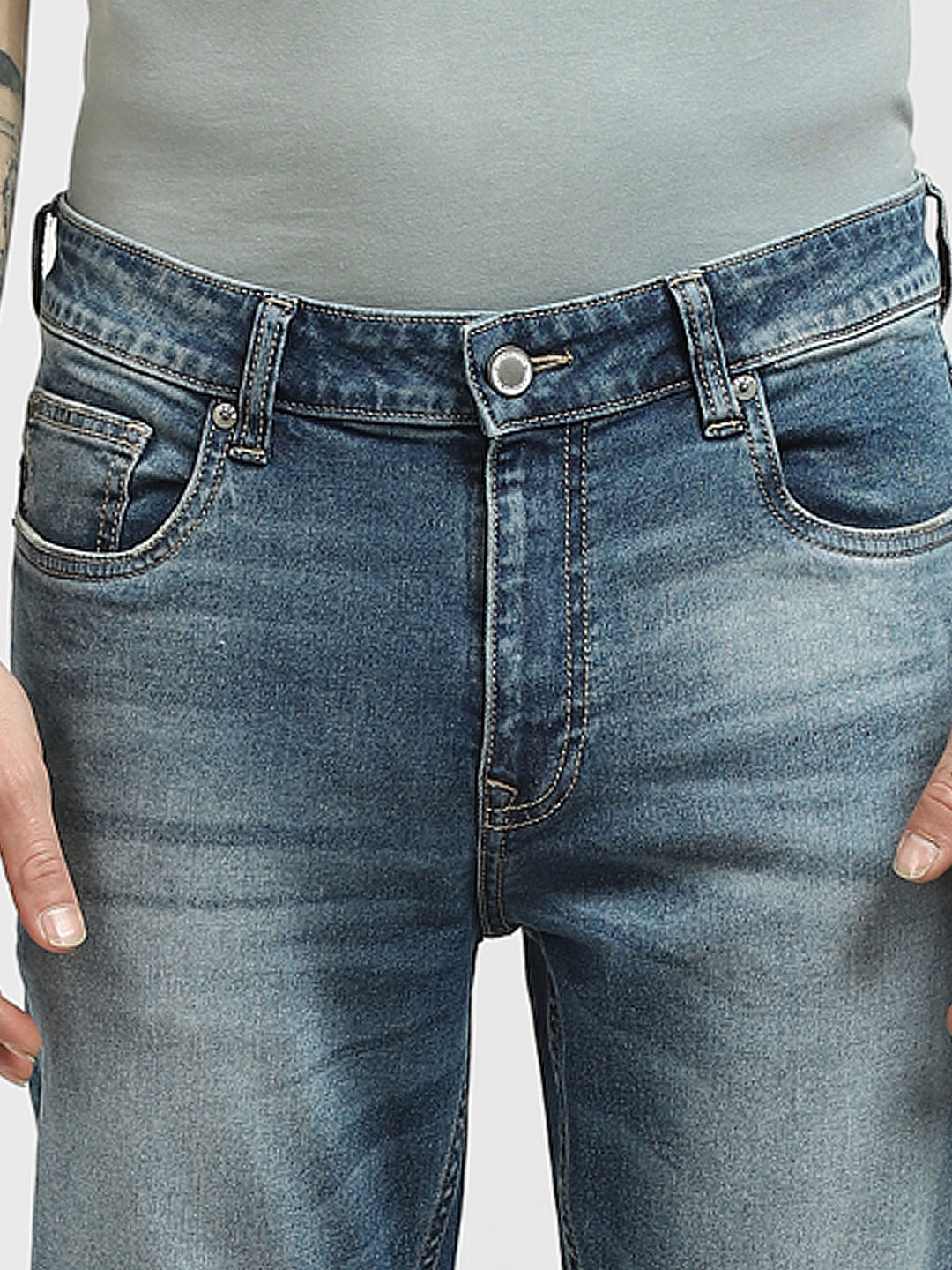 Blue Low Rise Ben Skinny Jeans