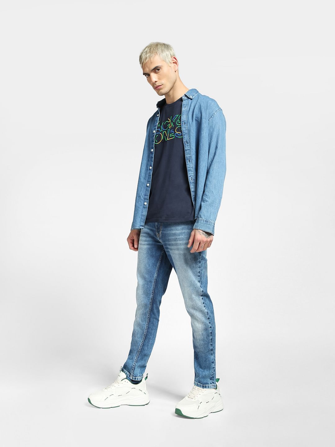 Blue Low Rise Ben Skinny Jeans - 28/30