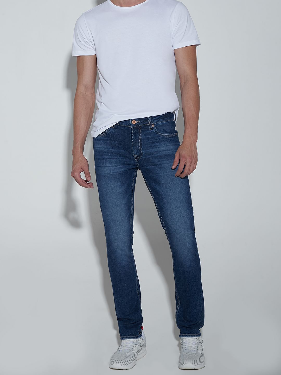 Blue Low Rise Ben Skinny Jeans