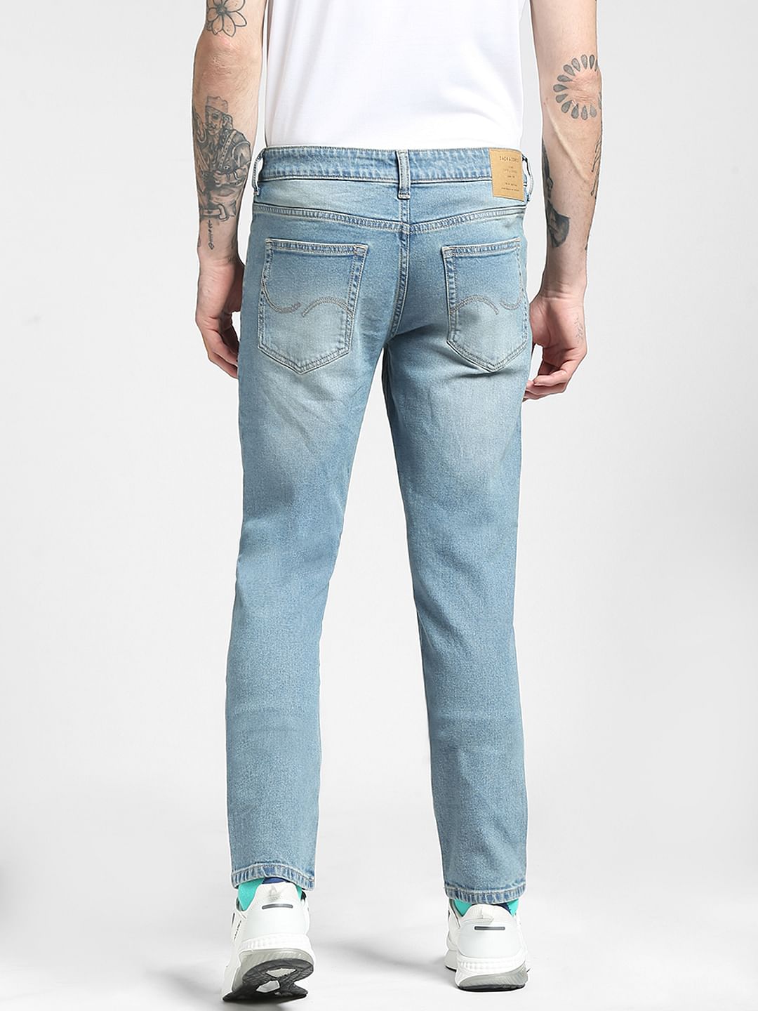 Blue Low Rise Glenn Slim Jeans