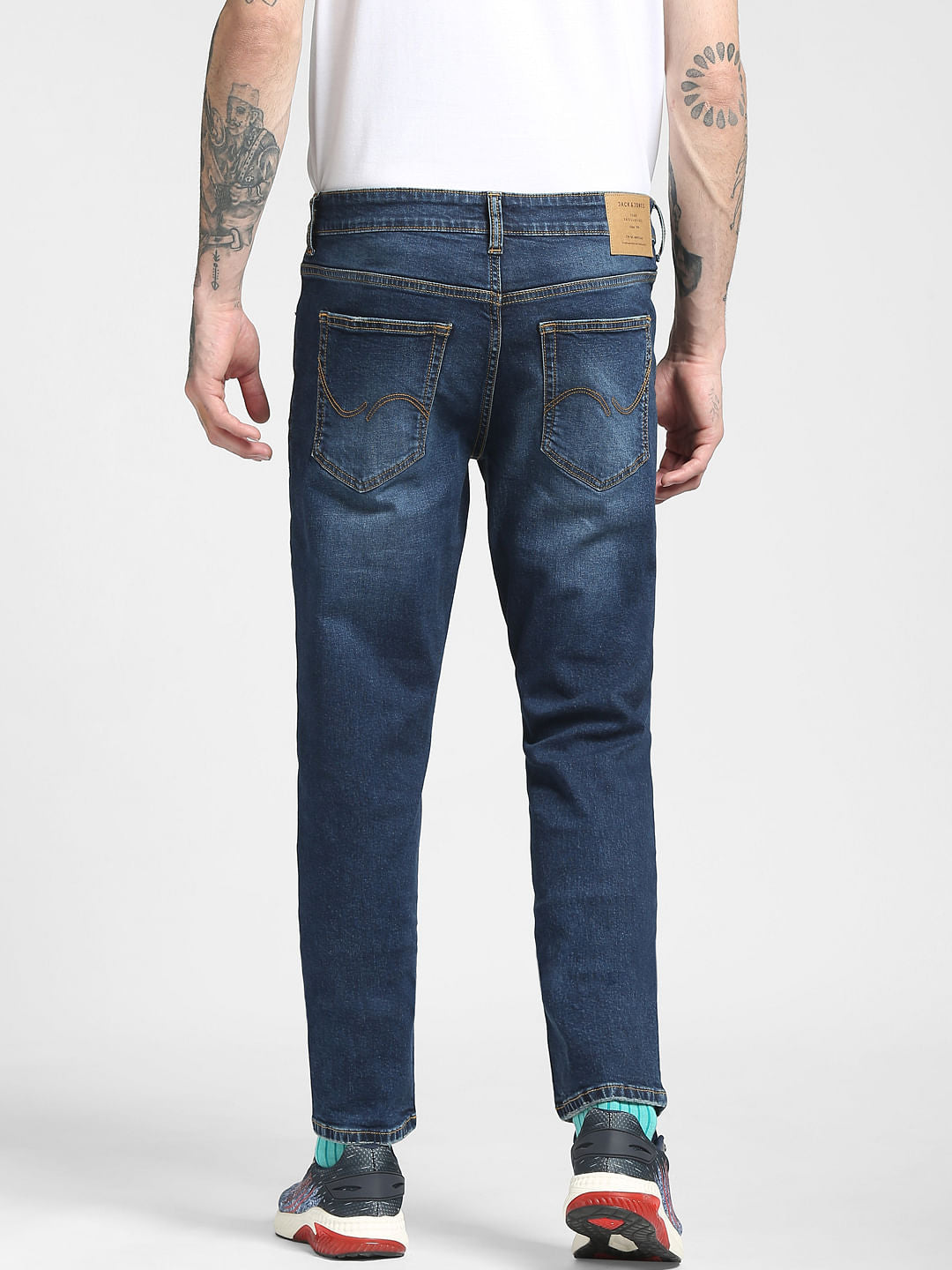 Blue Low Rise Glenn Slim Jeans
