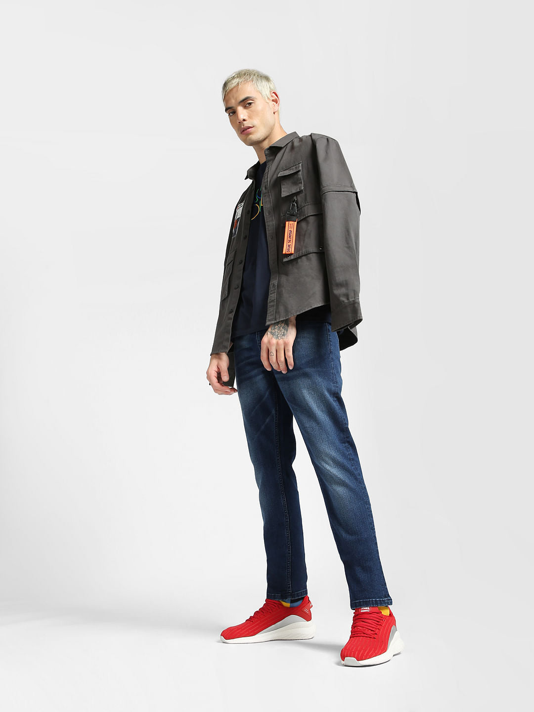 Blue Low Rise Ben Skinny Jeans - 28/30