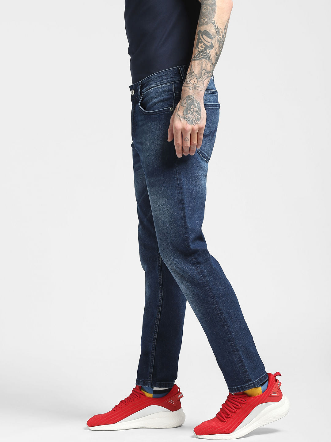 Blue Low Rise Ben Skinny Jeans