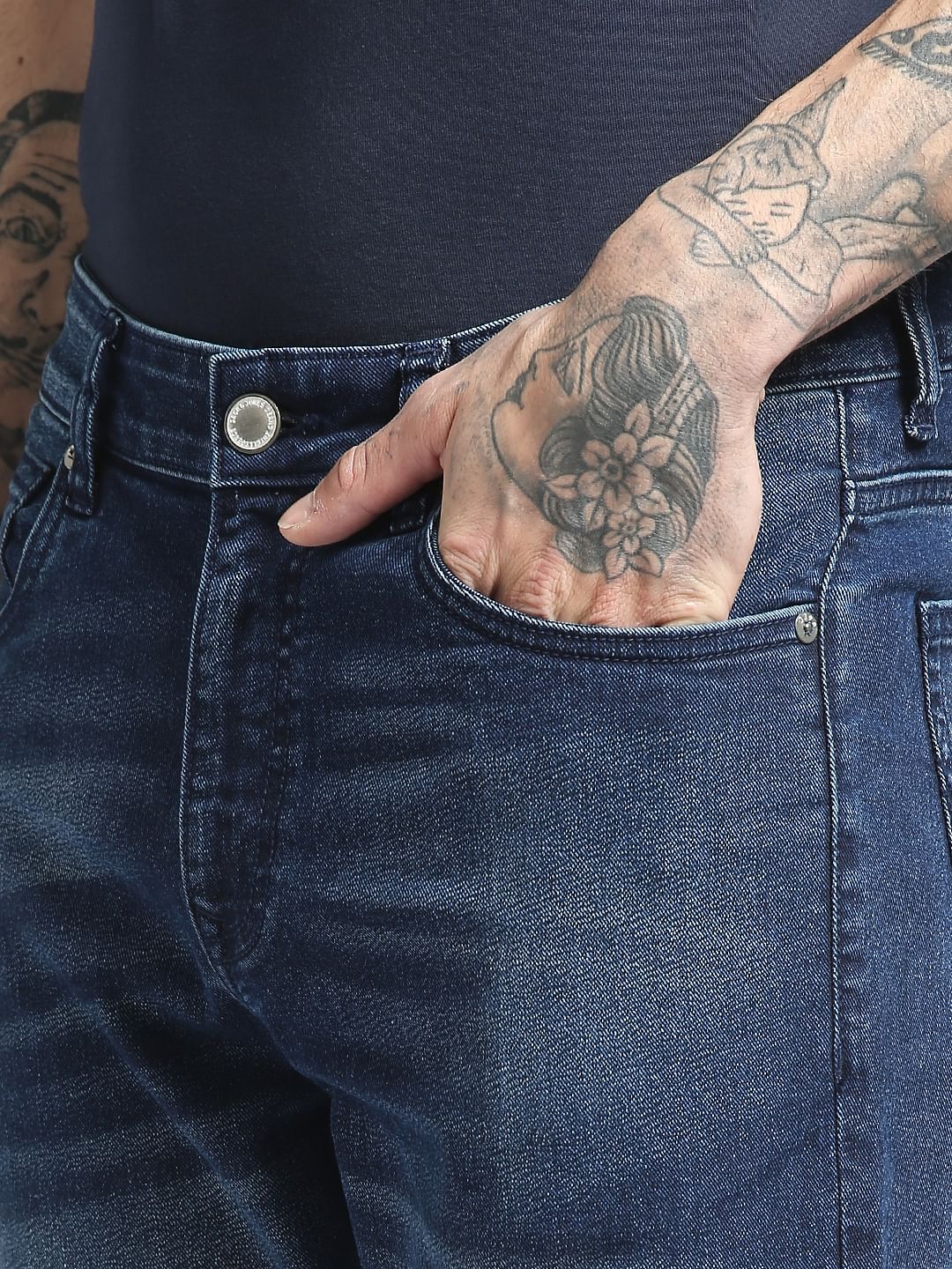 Blue Low Rise Ben Skinny Jeans