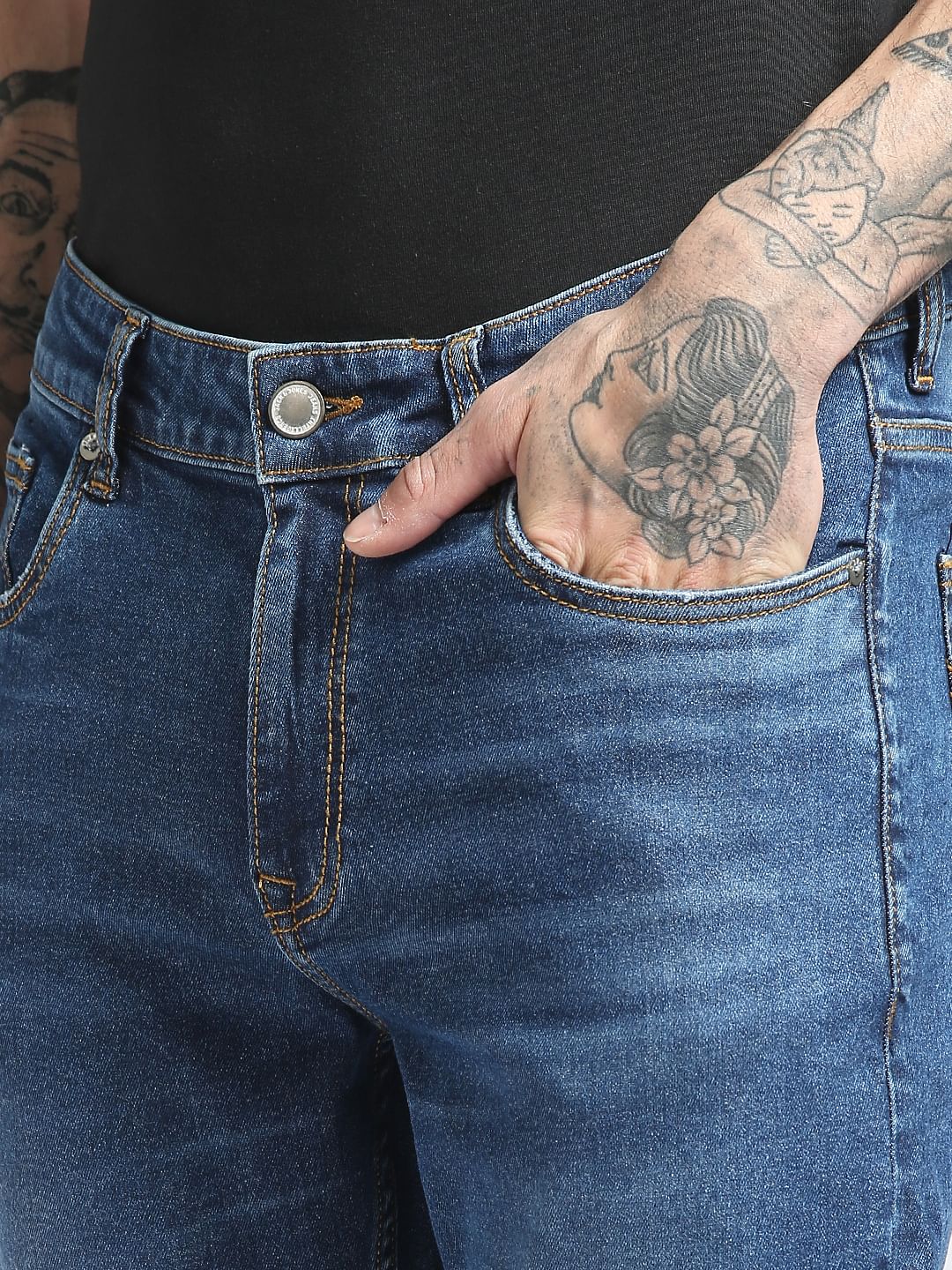 Blue Low Rise Ben Skinny Jeans
