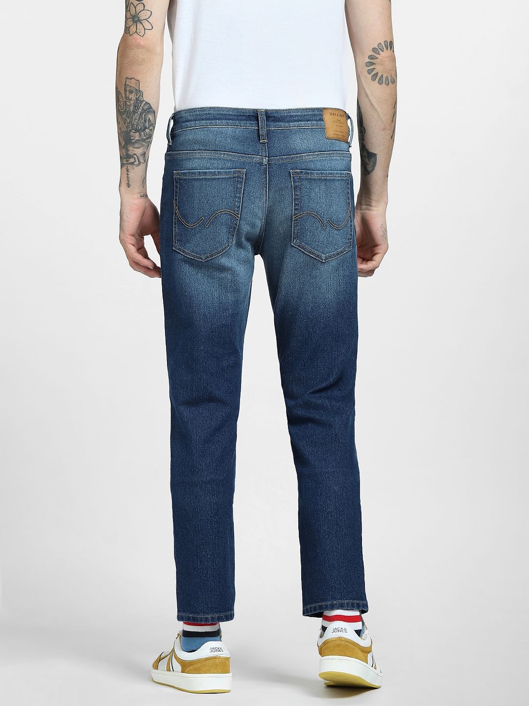 Blue Low Rise Glenn Slim Jeans